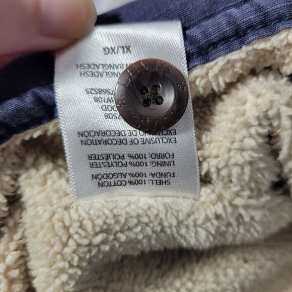 Mens Levi's Cotton Blend Sherpa Lined Navy Blue Utility Field Jacket Size XL - Picture 15 of 15